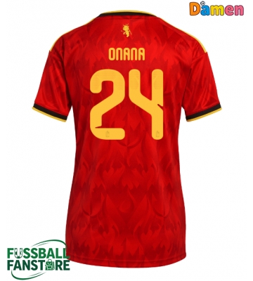 Belgien Amadou Onana #24 Replik Heimtrikot Damen WM 2026 Kurzarm